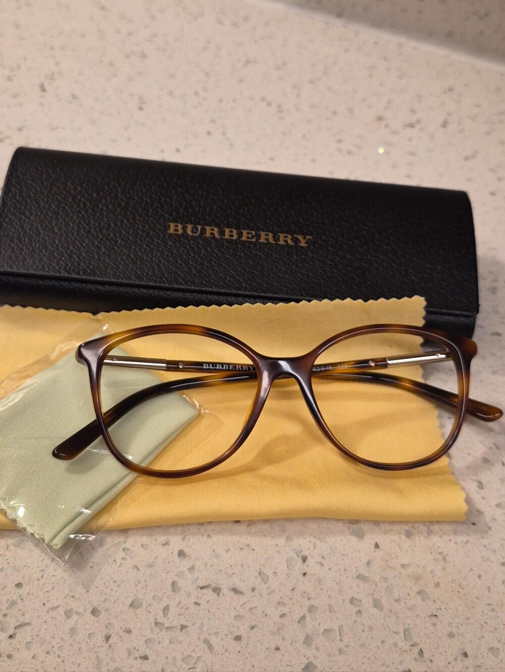 Burberry Men's Brown Tortoiseshell Optical Glasses